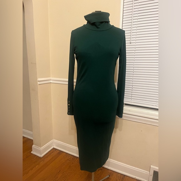 Lauren Ralph Lauren Teal Turtleneck Top - Picture 3 of 3